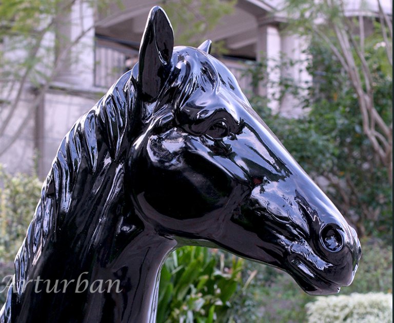 Black Horse Statue