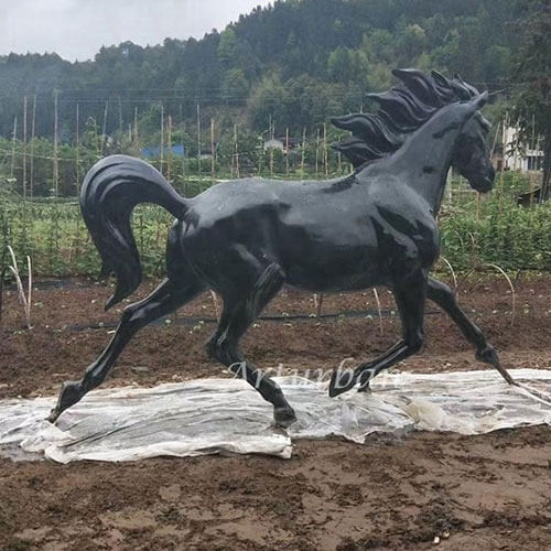 Life Size Bronze Running Horse Sculpture for Sale