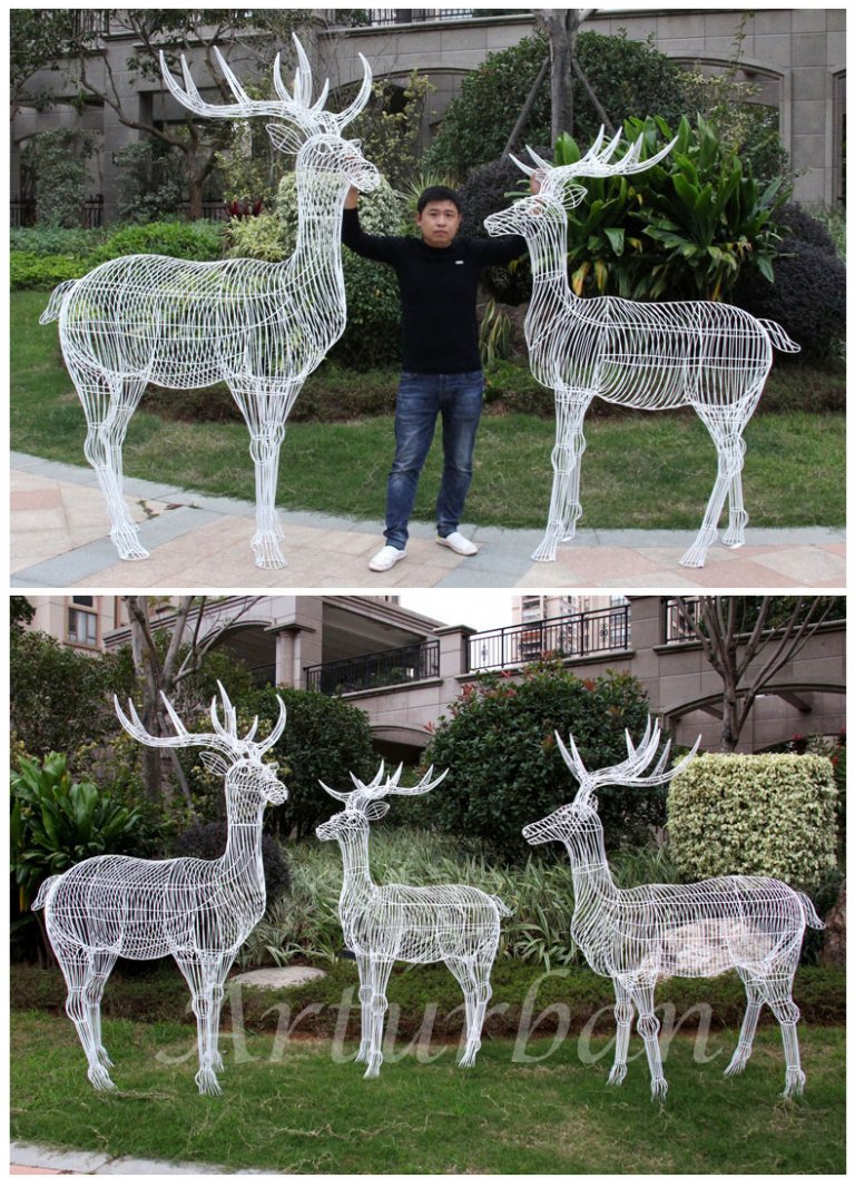 deer statue garden