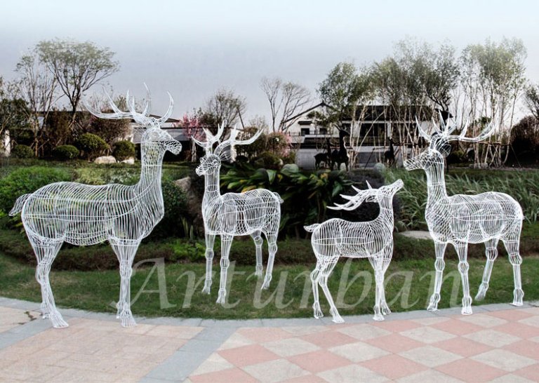 lawn deer statues