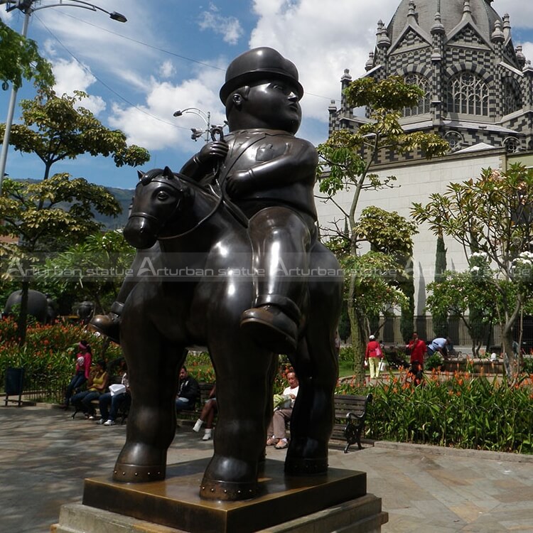 Fernando Botero Most Famous Sculptures Woman Lying on Horse Back