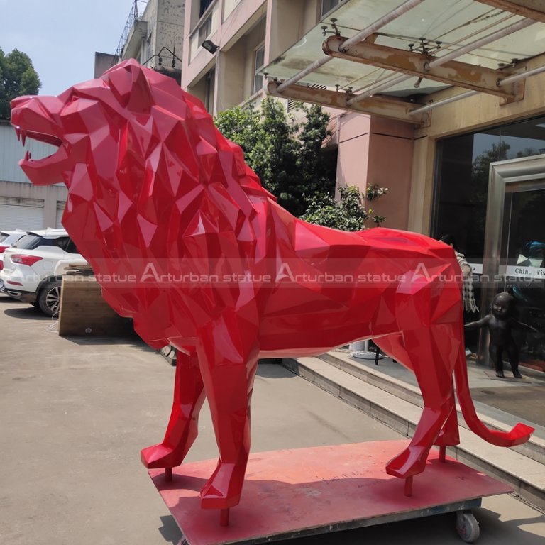 lion resin statue