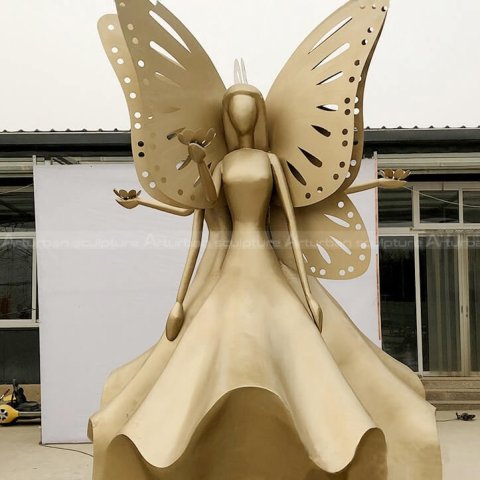 abstract angel sculpture