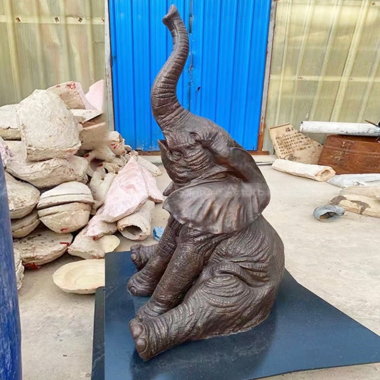 large outdoor elephant statues