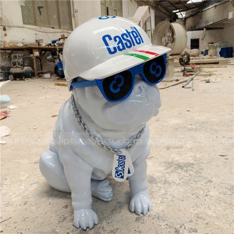 Fiberglass Bulldog Statue