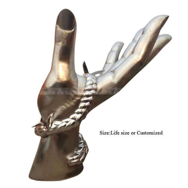 Life Sized Metal Hand Sculpture 