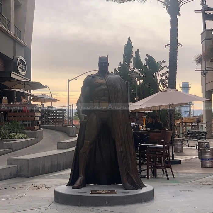 bronze batman statue