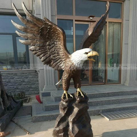 large eagle statue