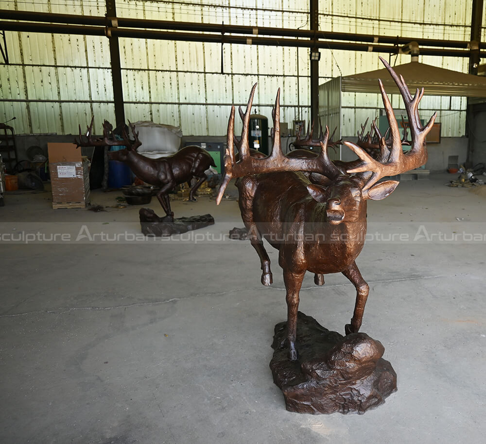 deer statues for outdoor decoration