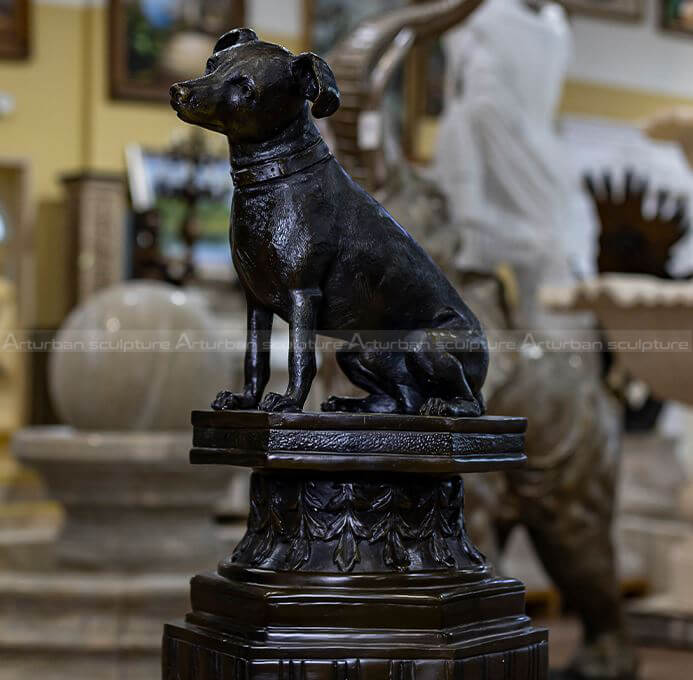 decorative dog sculpture