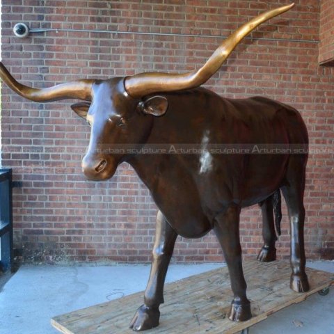 bronze longhorn sculpture