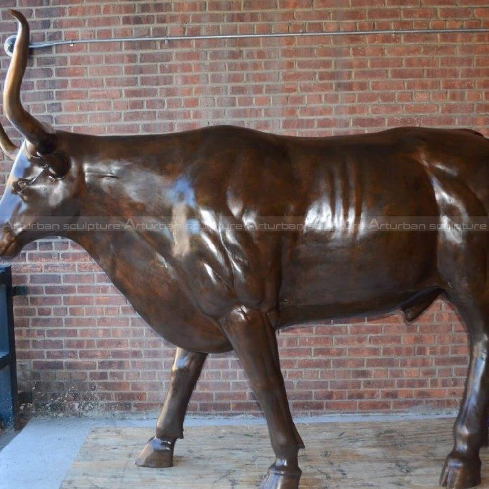 bronze longhorn statue