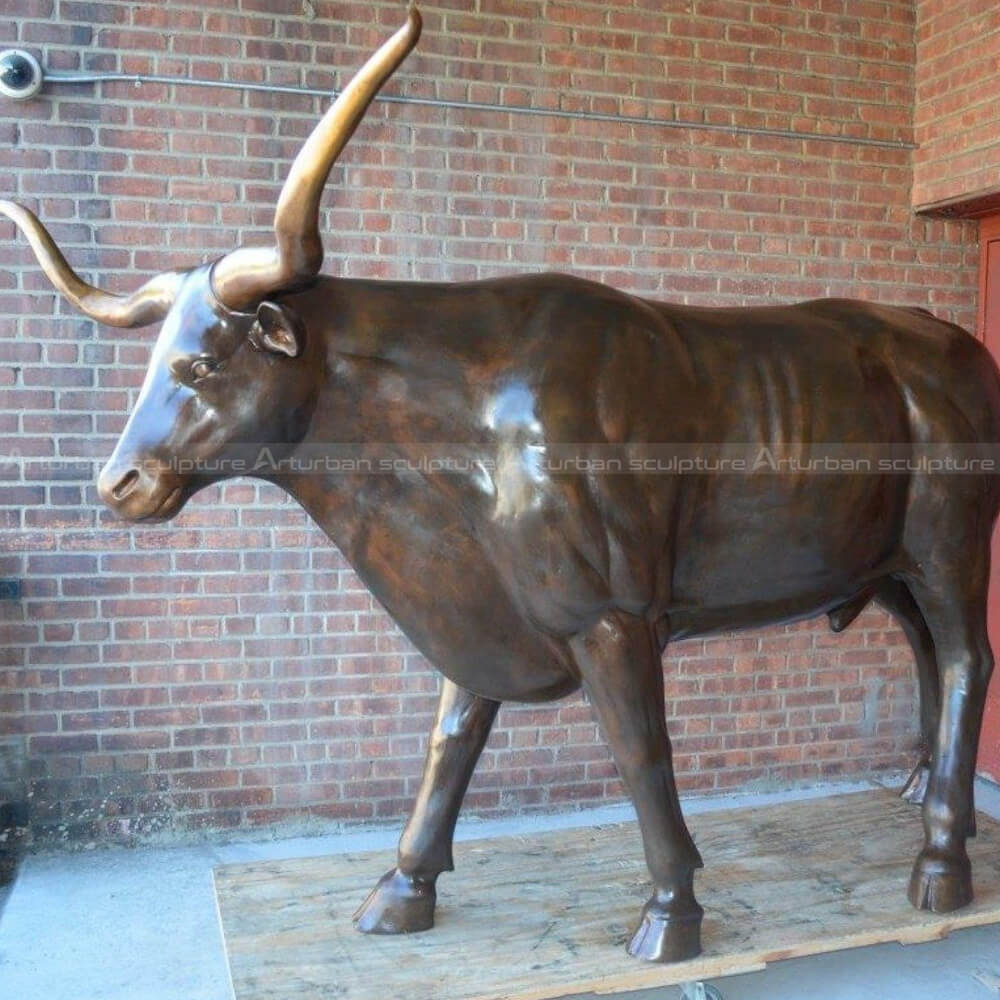 bronze longhorn sculpture