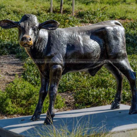 bronze calf statue