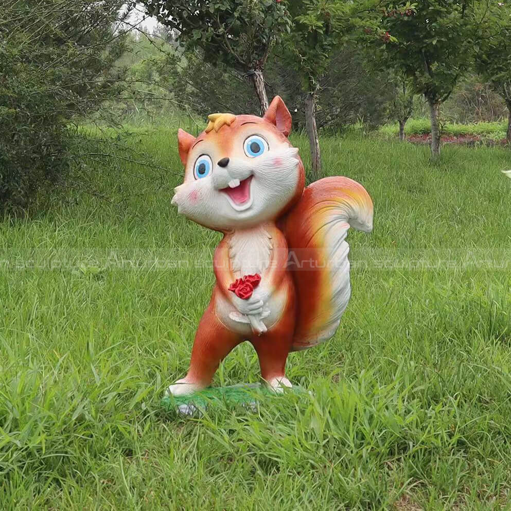 large squirrel garden ornament