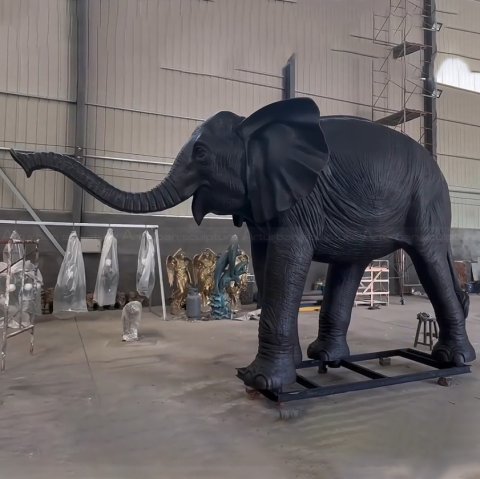 large bronze elephant statues