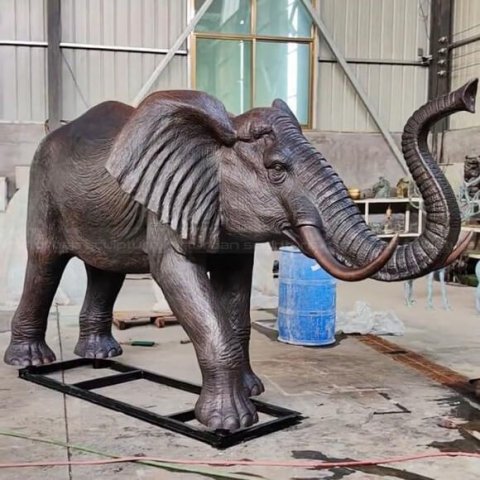 large elephant outdoor statue