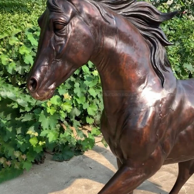 bronze stallion statue