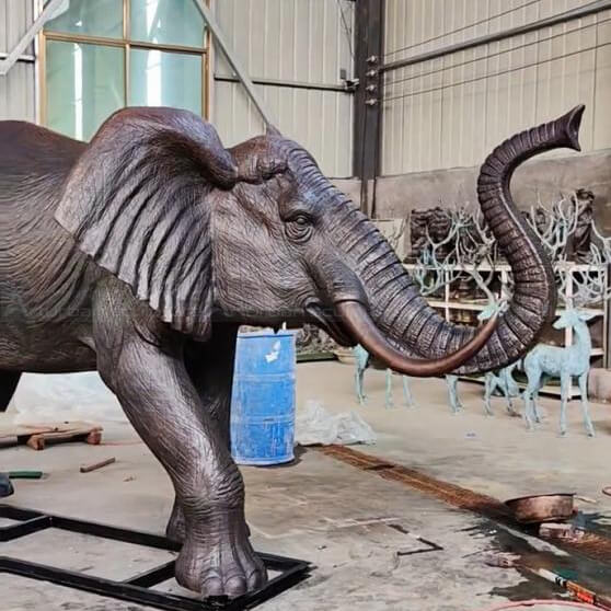 large elephant outdoor statue