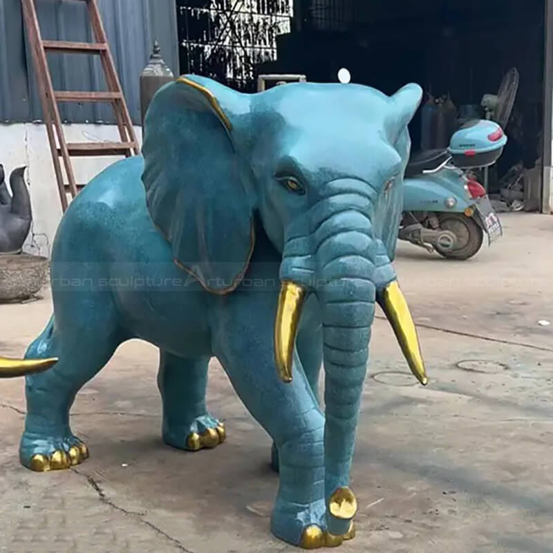 antique bronze elephant sculpture