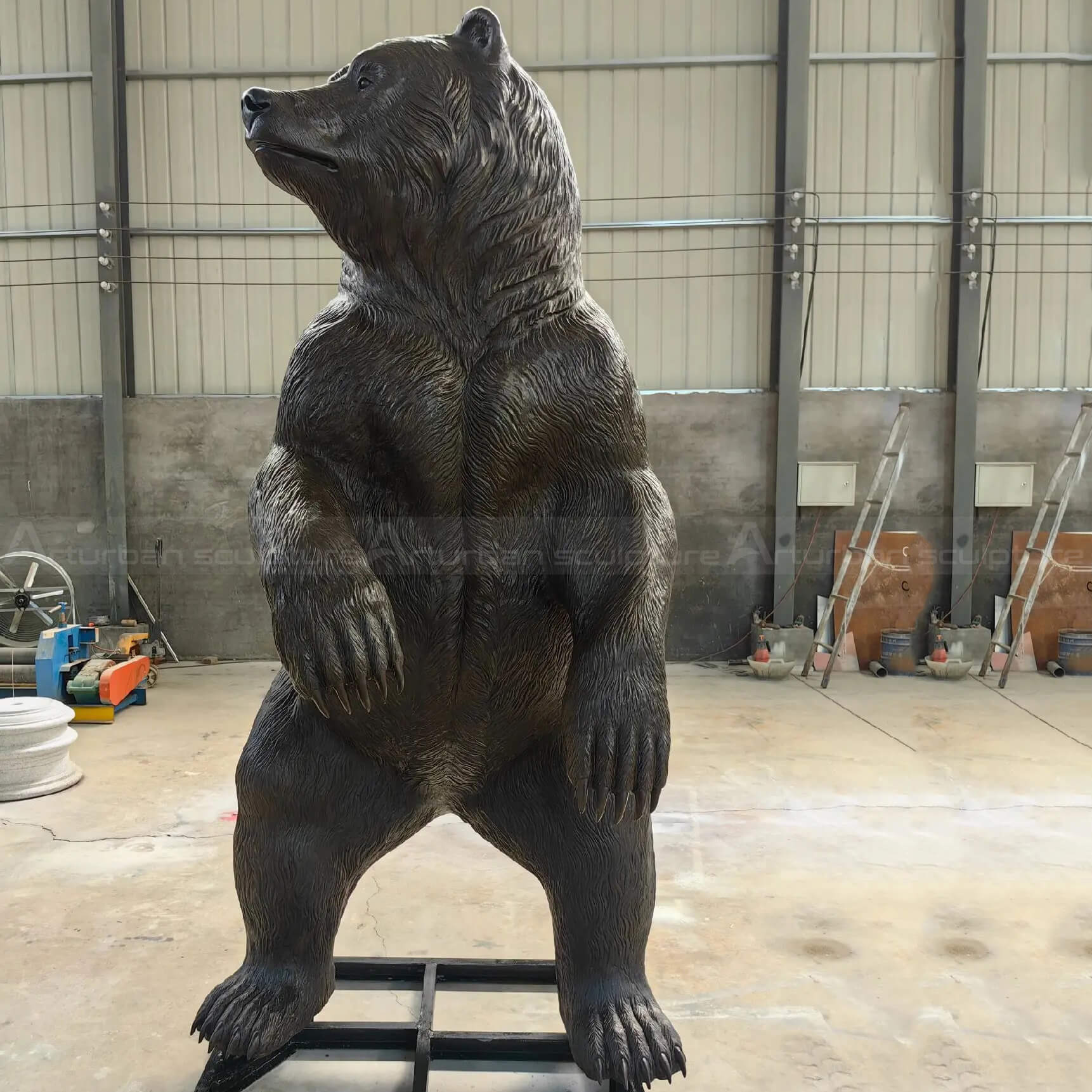 Bronze Standing Bear Statue