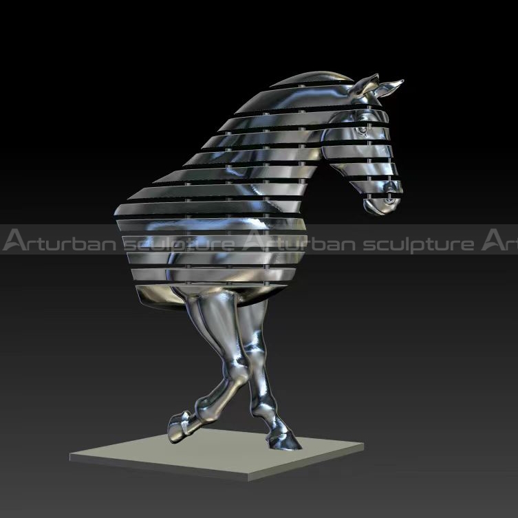 Abstract Horse Statue