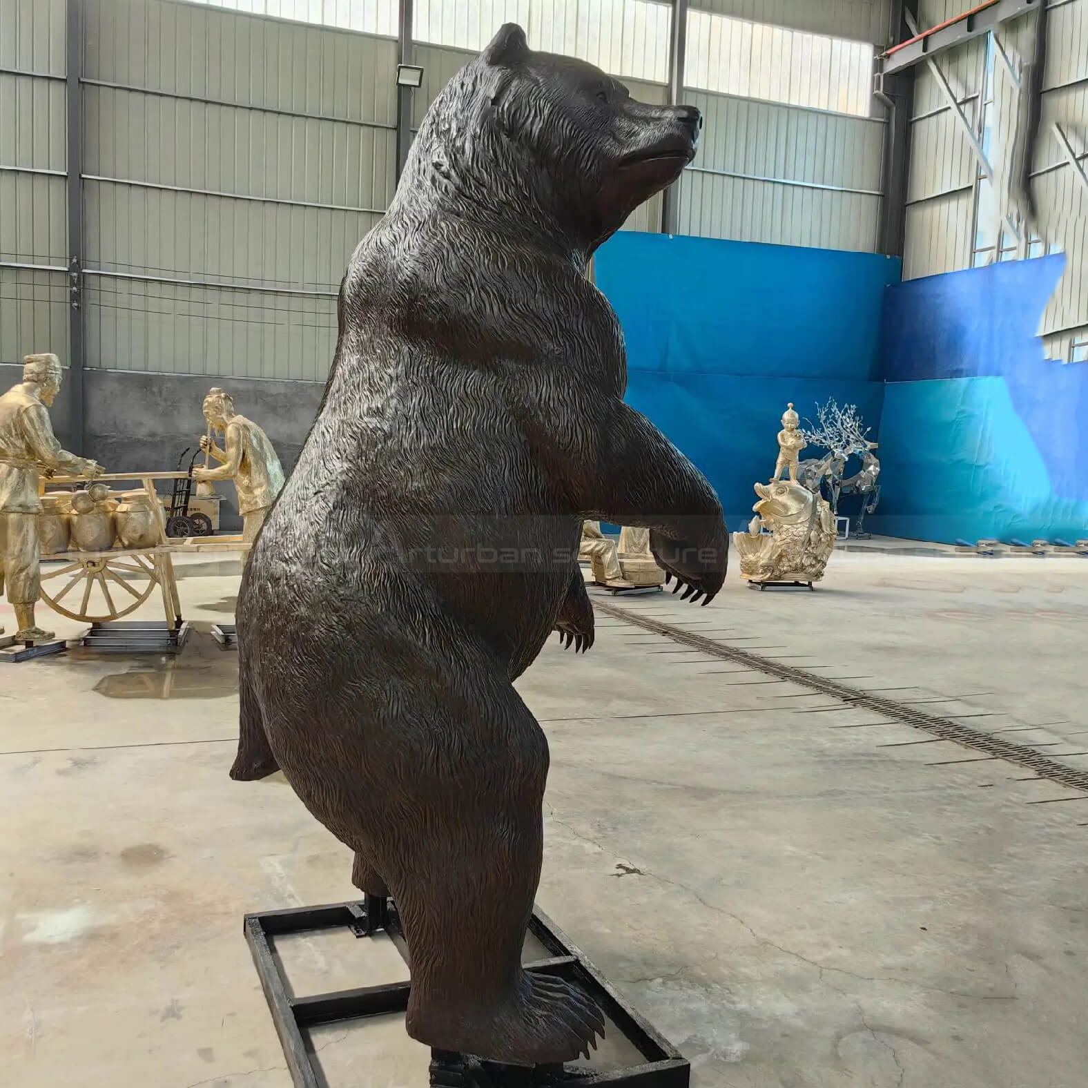 Bronze Bear Statue