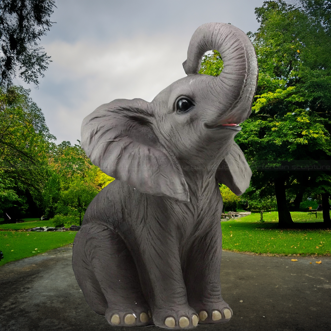 elephant garden decor 