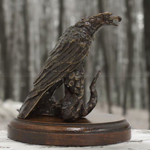 bronze american eagle sculpture