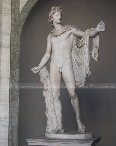 Apollo Greek god statue
