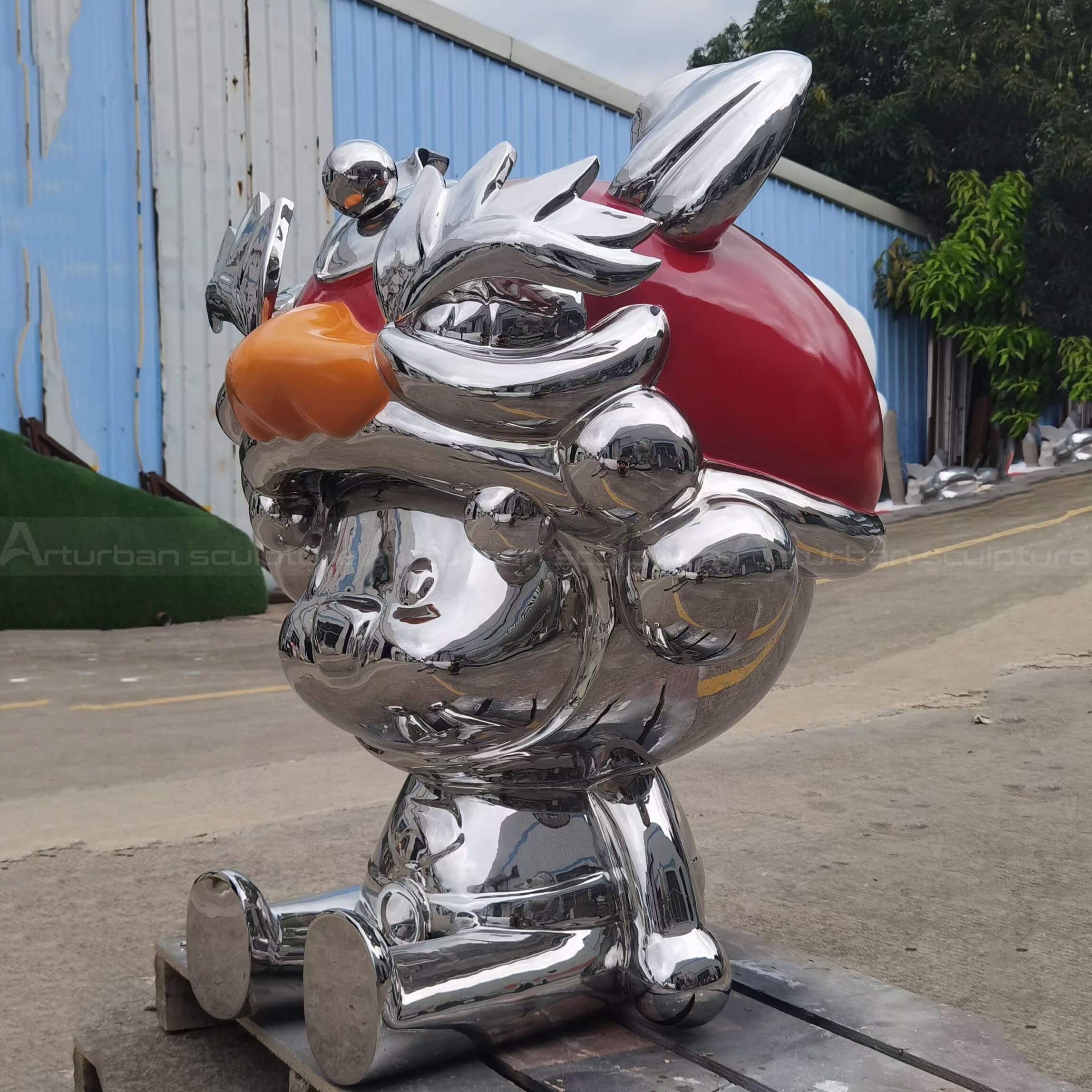 Cartoon Reindeer Statue