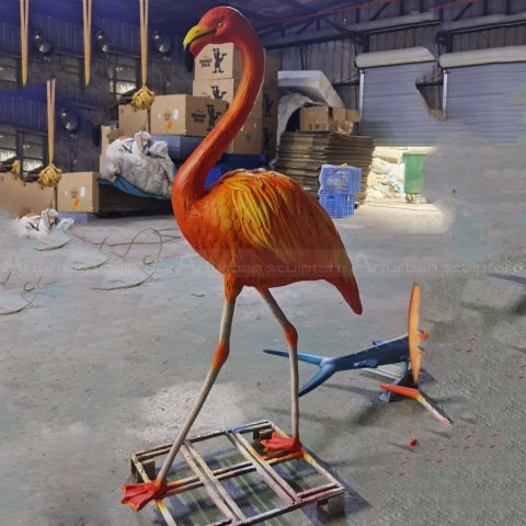Life Size Flamingo Statue