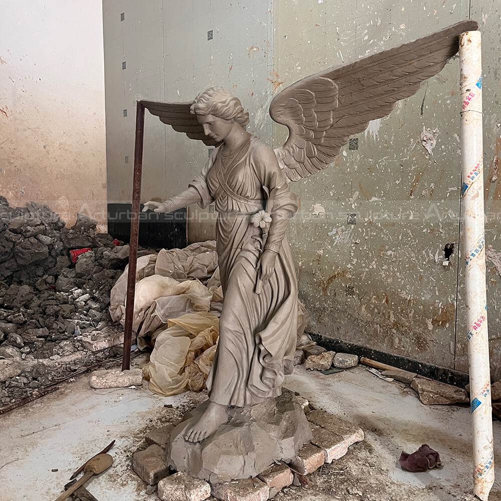 angel of bethesda fountain clay mold
