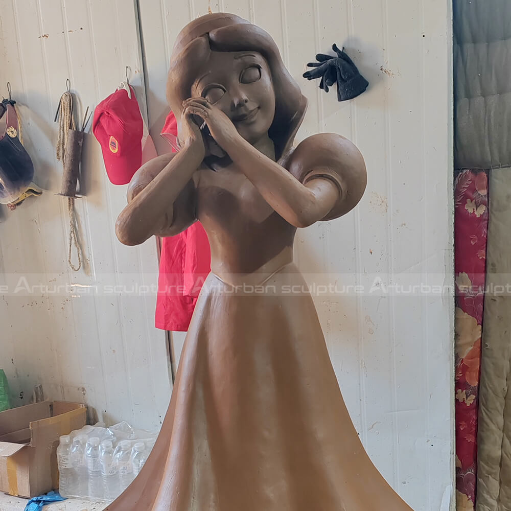 Snow White statue clay mold