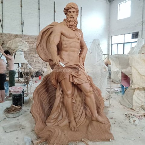 Sculpture of Poseidon and the Dove