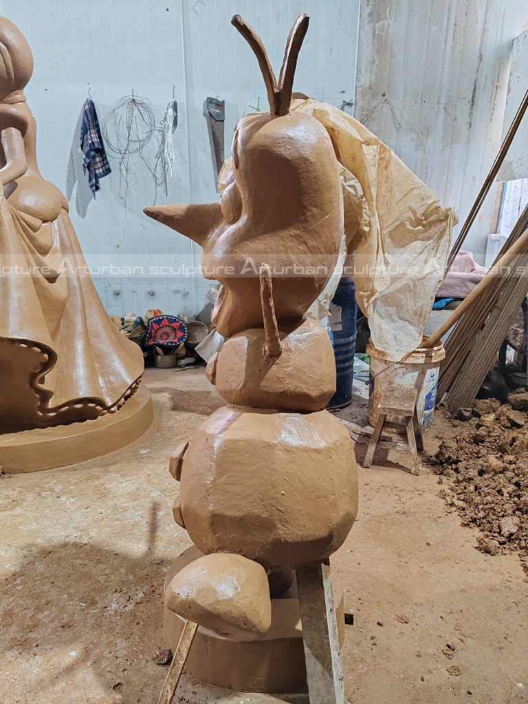 olaf sculture clay mold