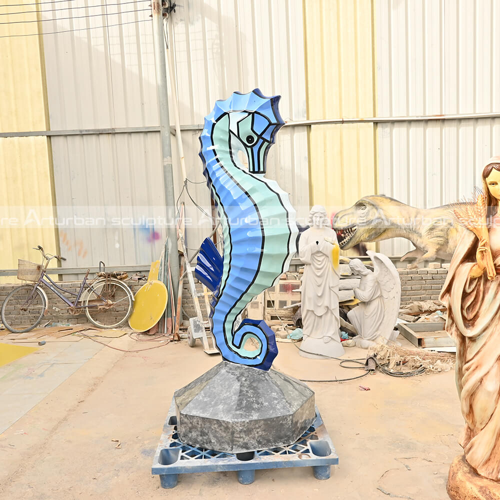 seahorse statue