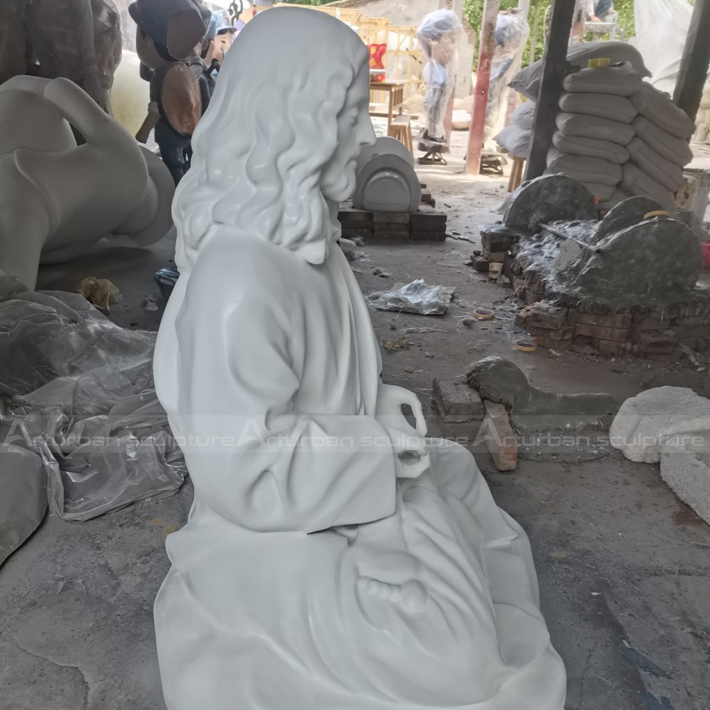 meditating jesus statue