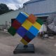rubik's cube sculpture