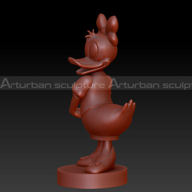 Daisy Duck Sculpture