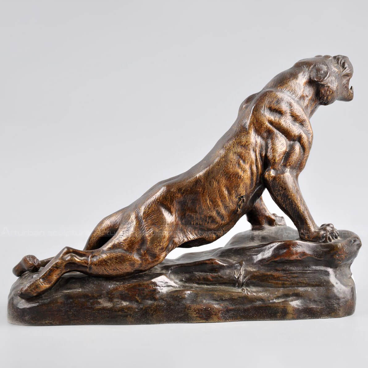 antique bronze tiger statue