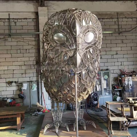 art deco owl sculpture