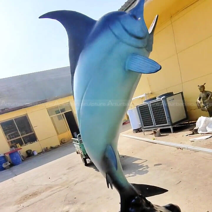 bronze marlin statue