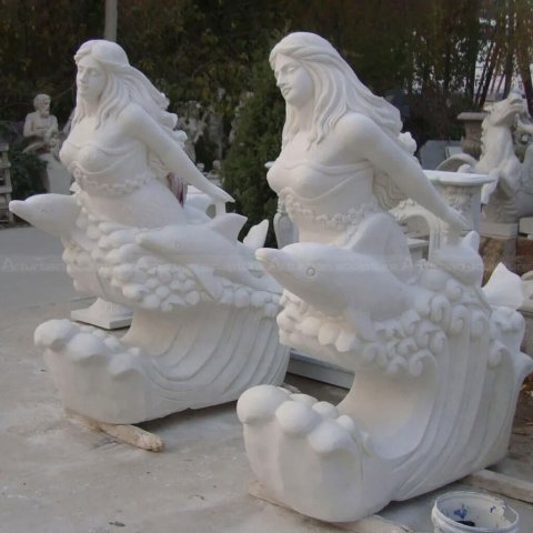 Carved Mermaid Statue