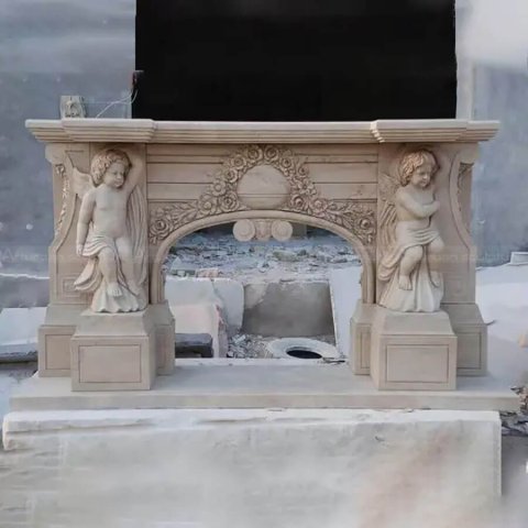 Cherub Fireplace Mantel