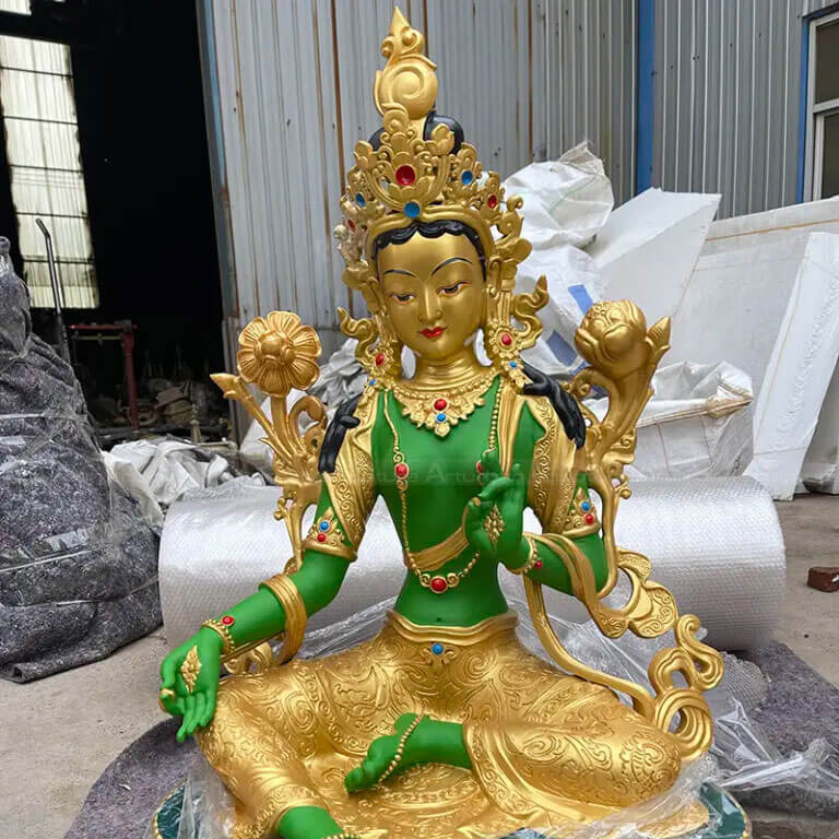 Green Tara Statue