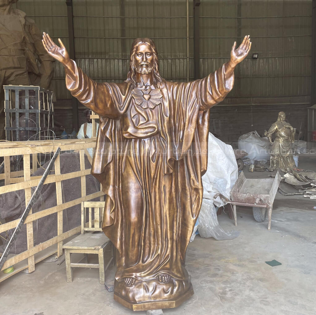 life size bronze jesus statue