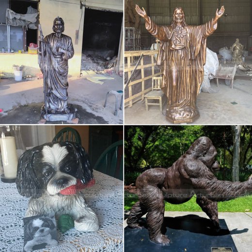 life size bronze statues