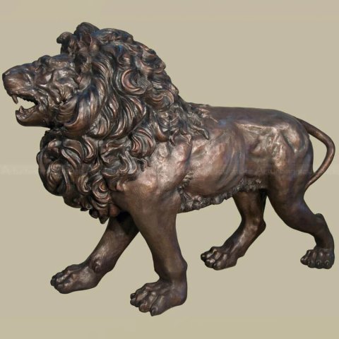 large lion sculpture