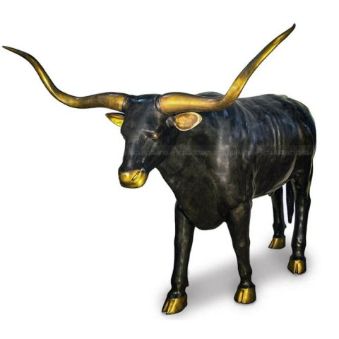 bronze longhorn statue